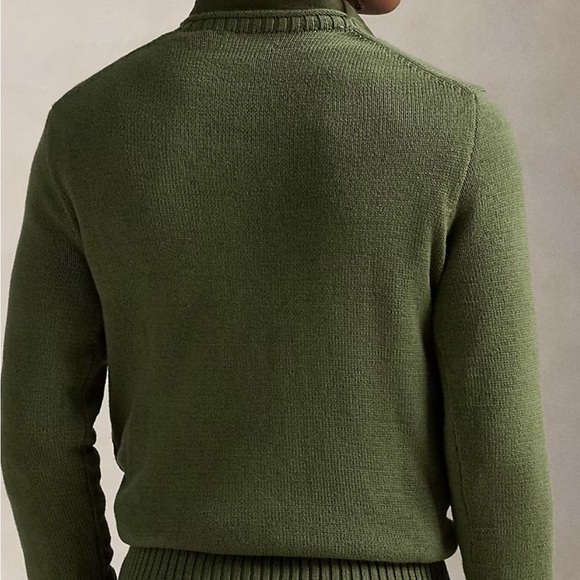 RARE Polo Ralph Lauren Defender Bear Military Polo Bear Roll-Neck Sweater Hummer - Picture 5 of 7